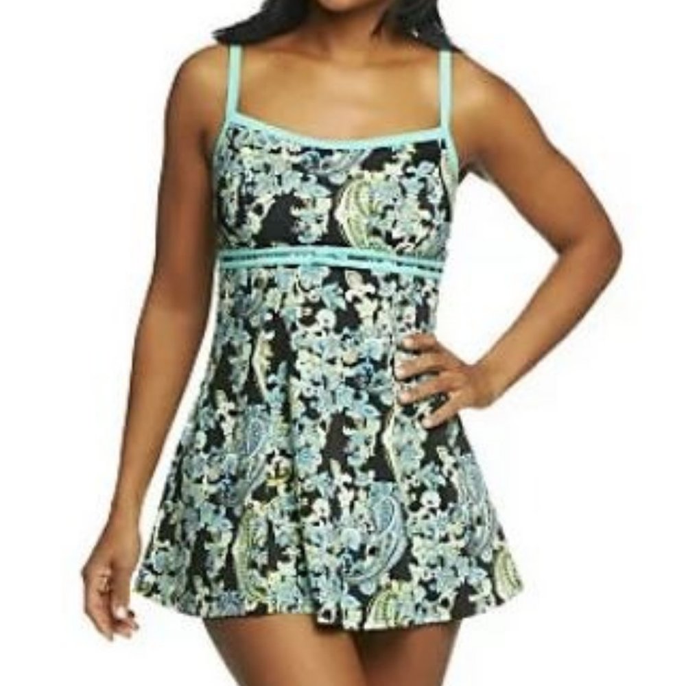 Fit 4 U D's & E's Paisley Treasure Swim Dress